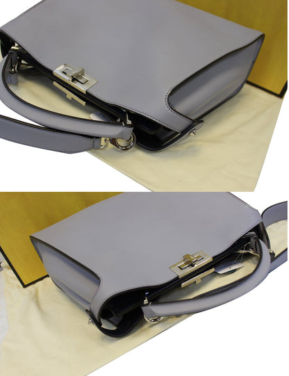 Fendi Peekaboo Leather Red Shoulder Bag