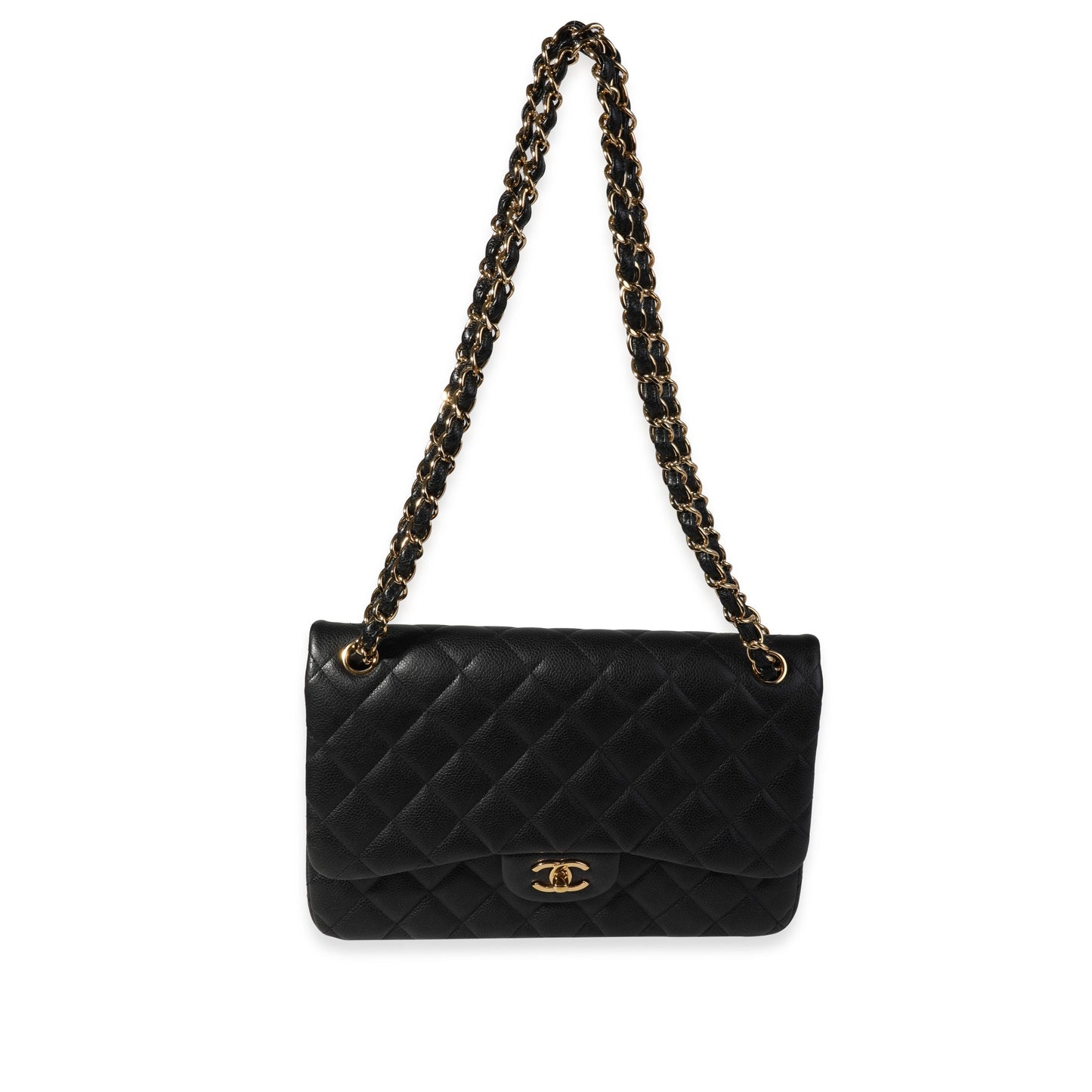 Chanel Flap Classic Quilted Caviar Black Shoulder Bag Style 2