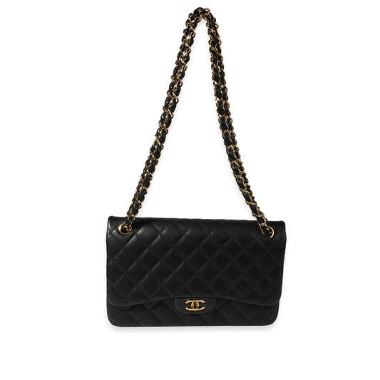 Chanel Flap Classic Quilted Caviar Black Shoulder Bag Style 2