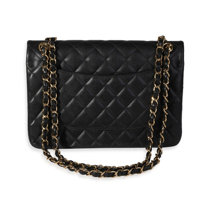 Chanel Flap Classic Quilted Caviar Black Shoulder Bag Style 2