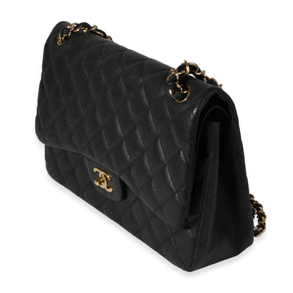 Chanel Flap Classic Quilted Caviar Black Shoulder Bag Style 2