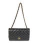 Chanel Flap Classic Quilted Lambskin Black Shoulder Bag