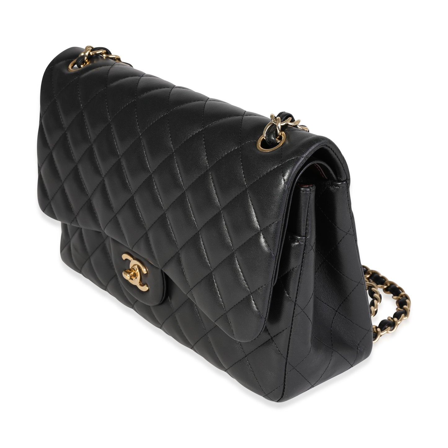 Chanel Flap Classic Quilted Lambskin Black Shoulder Bag