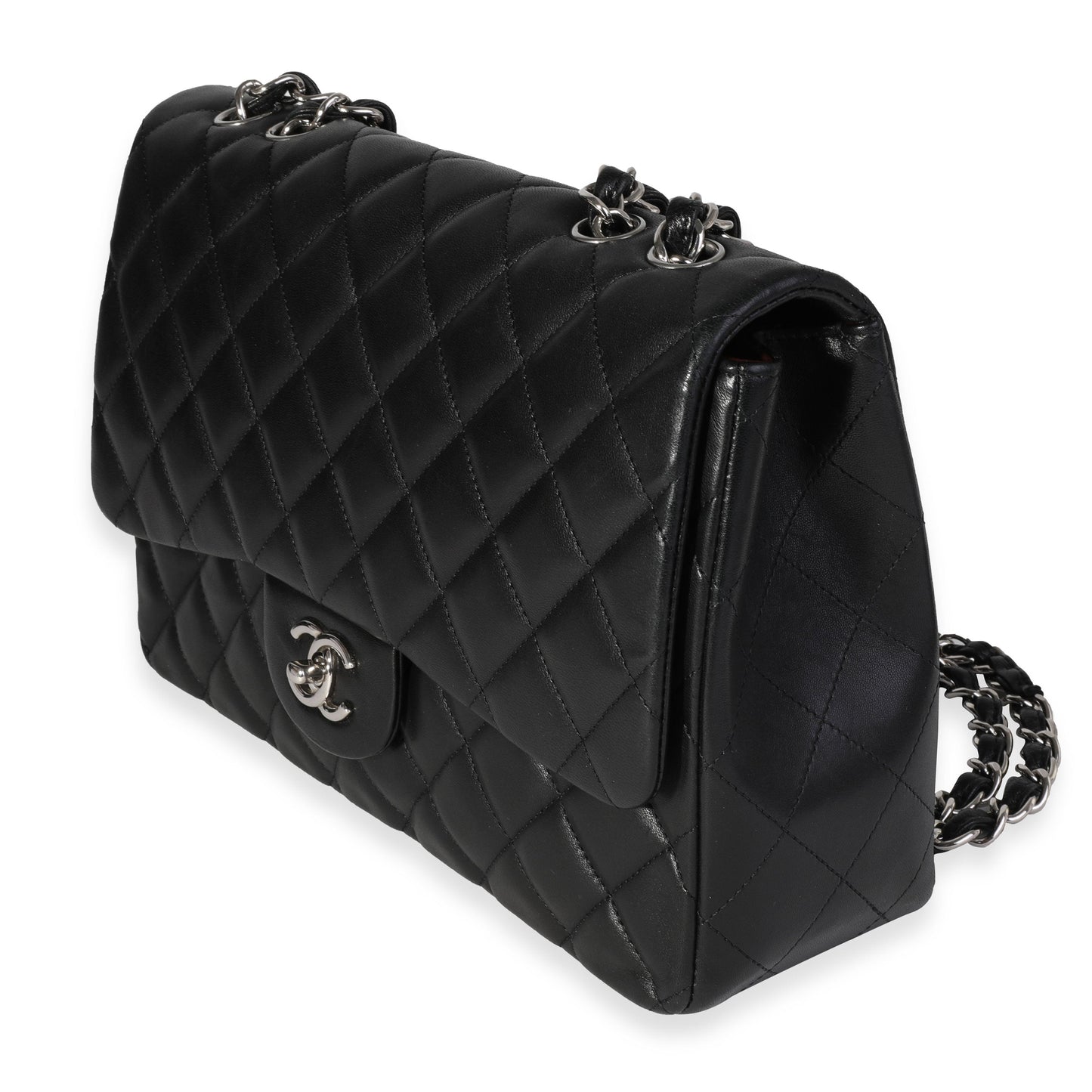 Chanel Flap Classic Quilted Lambskin Black Shoulder Bag Style 2
