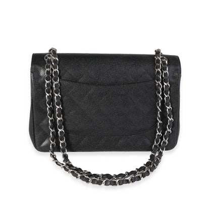 Chanel Flap Classic Quilted Caviar Black Shoulder Bag Style 3