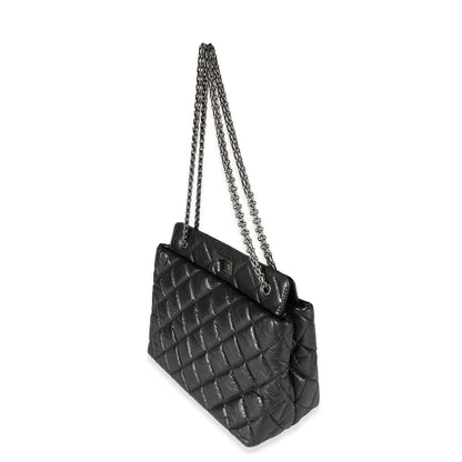 Chanel Quilted Calfskin Black Aged Calfskin Tote