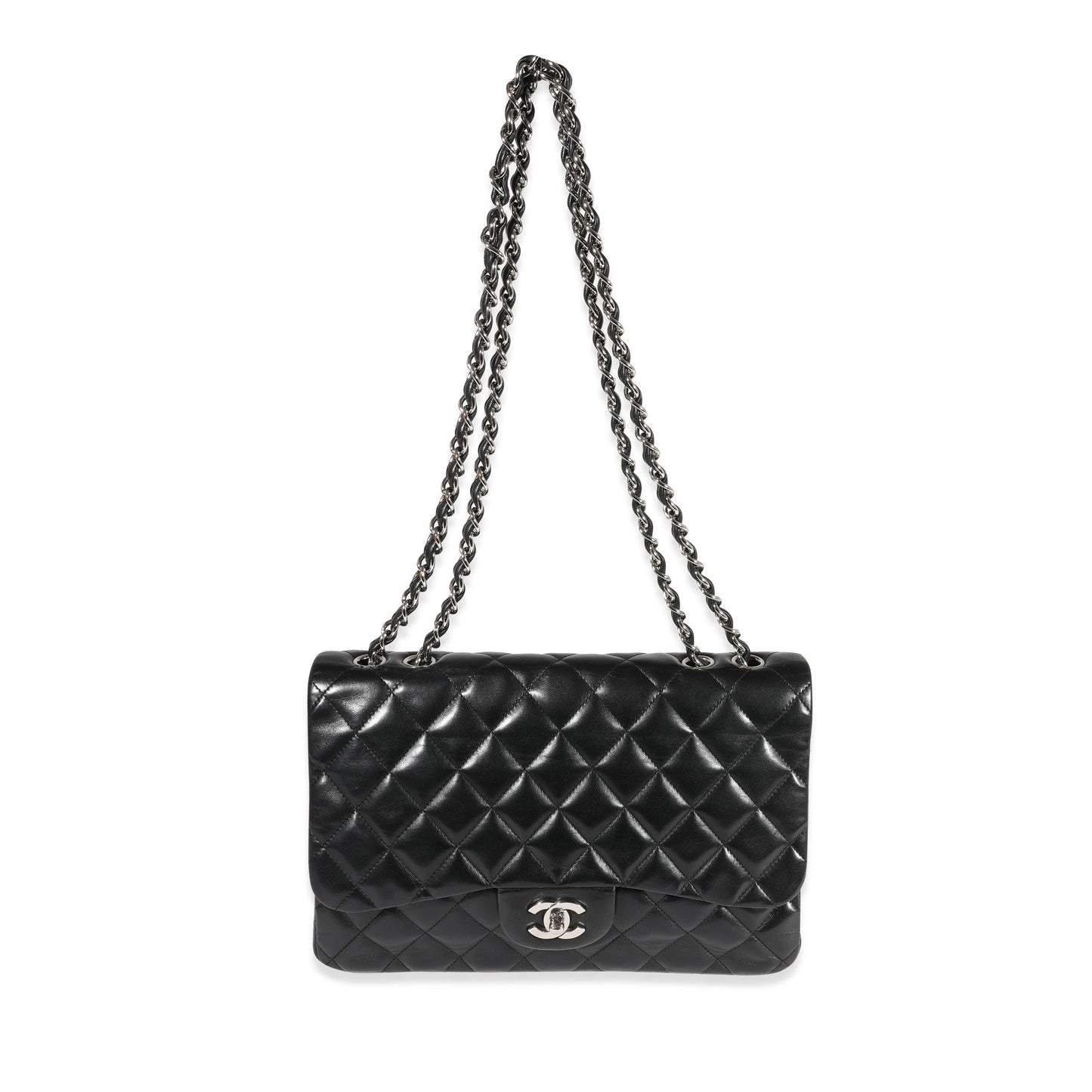 Chanel Flap Classic Quilted Lambskin Black Shoulder Bag Style 3