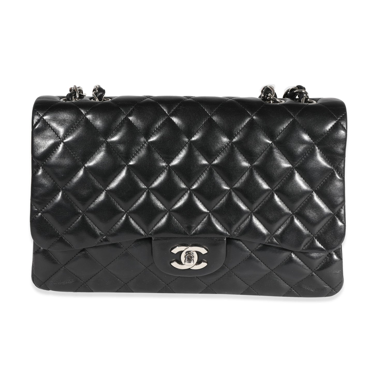 Chanel Flap Classic Quilted Lambskin Black Shoulder Bag Style 3