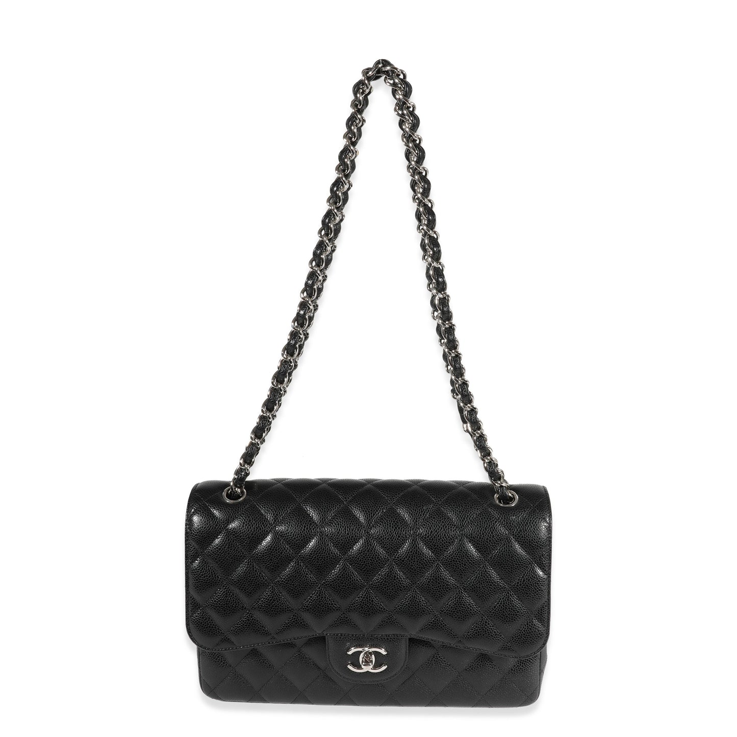 Chanel Flap Classic Quilted Caviar Black Shoulder Bag Style 5