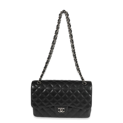 Chanel Flap Classic Quilted Caviar Black Shoulder Bag Style 5