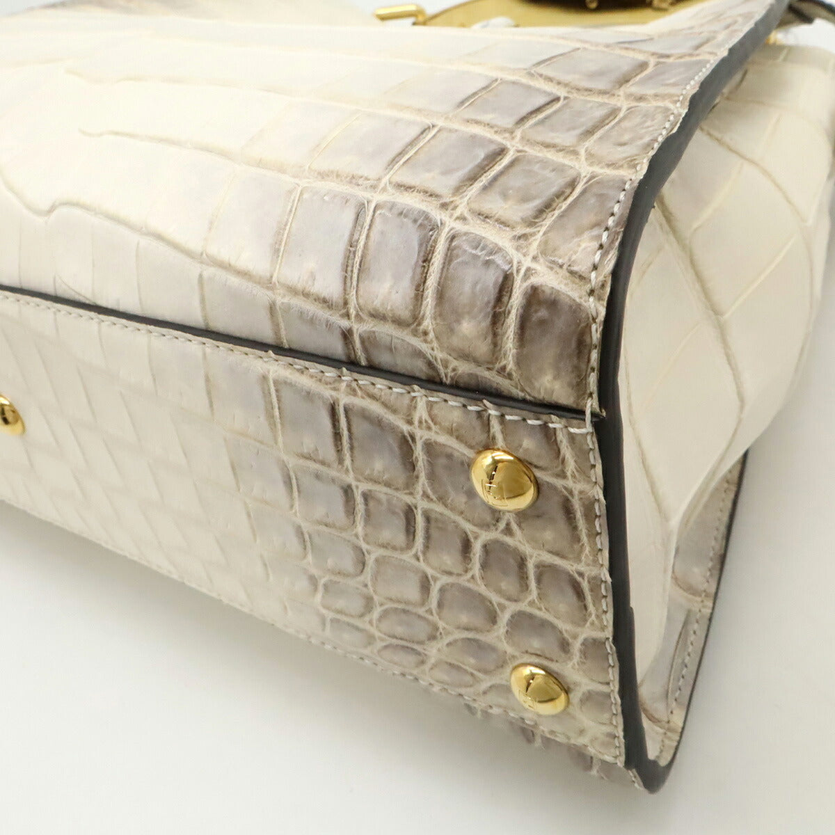 Fendi Peekaboo Iconic Crocodile 2Way Bag