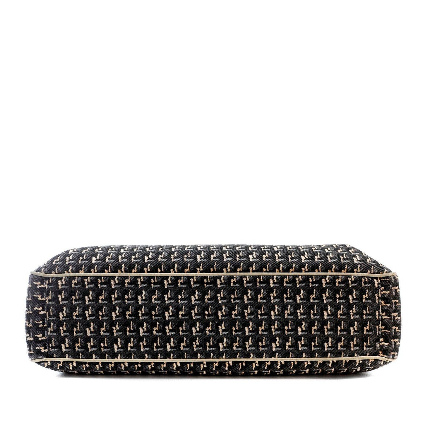 Chanel Canvas Black Beige Tote