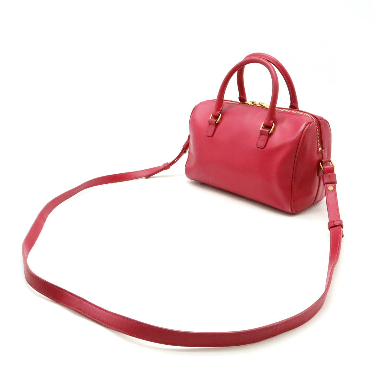 Saint Laurent Leather Red Handbag Style 26