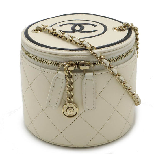 Chanel Vanity Small Calfskin Shoulder Bag