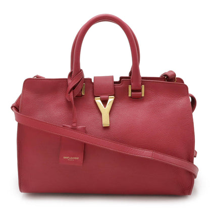 Saint Laurent Leather Red Handbag Style 23