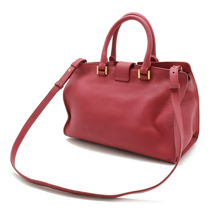 Saint Laurent Leather Red Handbag Style 23