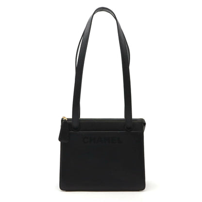 Chanel Calfskin Logo Embroidery 2way Tote Bag