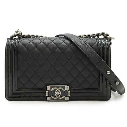 Chanel Boy Leather Shoulder Bag Style 14