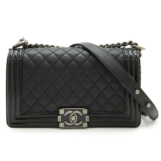 Chanel Boy Leather Shoulder Bag Style 14