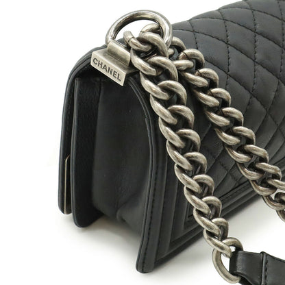 Chanel Boy Leather Shoulder Bag Style 10