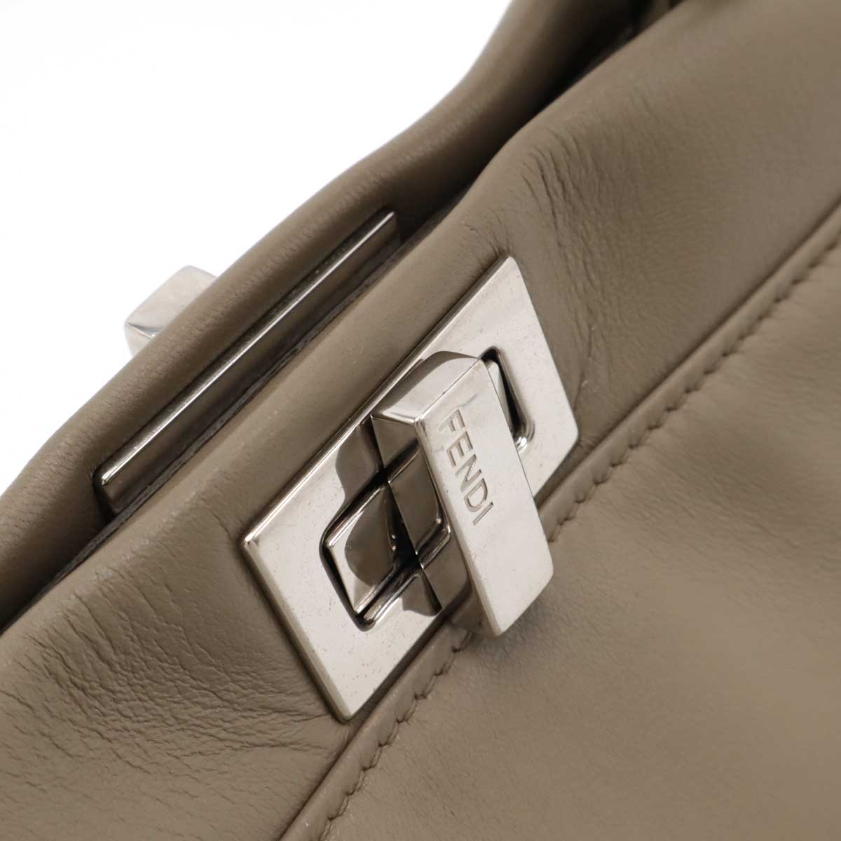 Fendi Peekaboo Leather Red Handbag Style 38