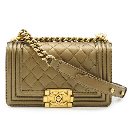 Chanel Boy Leather Shoulder Bag