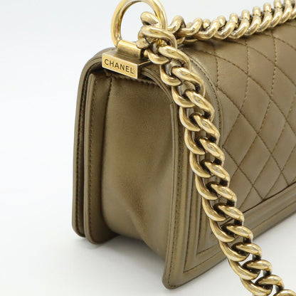 Chanel Boy Leather Shoulder Bag