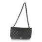 Chanel Black Caviar Leather Jumbo Double Flap Bag