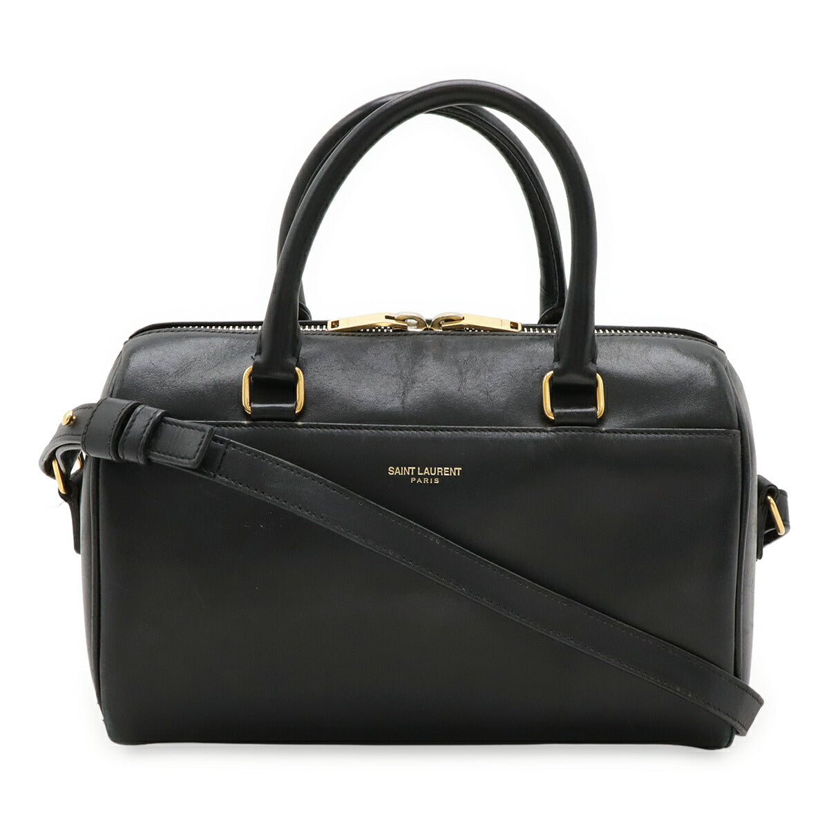 Saint Laurent Paris Baby Duffle Leather 2Way Handbag