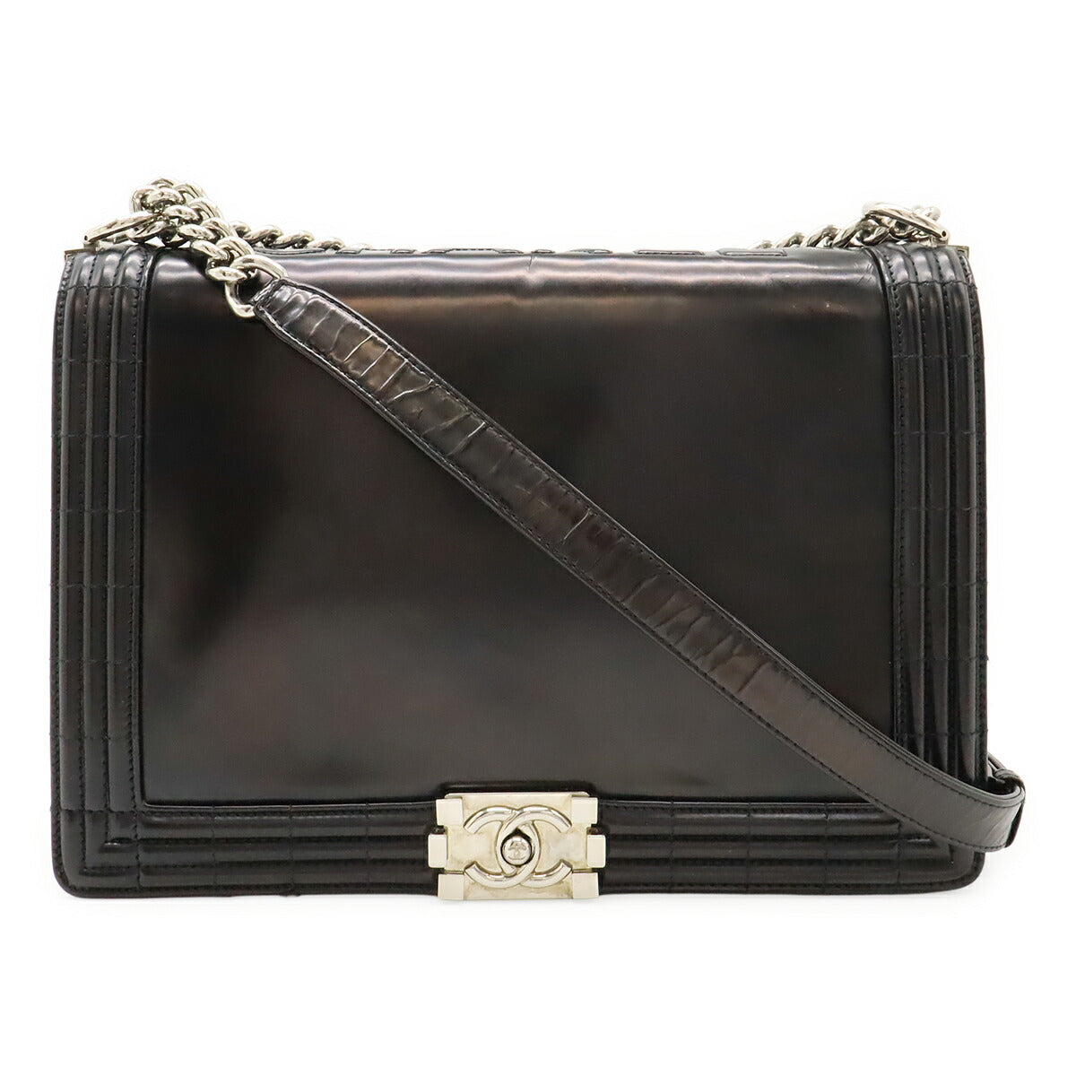 Chanel Boy Leather Shoulder Bag Style 11