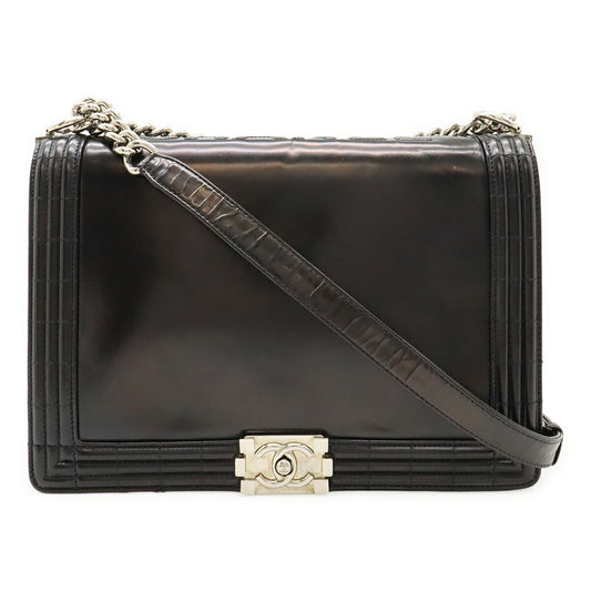 Chanel Boy Leather Shoulder Bag Style 11