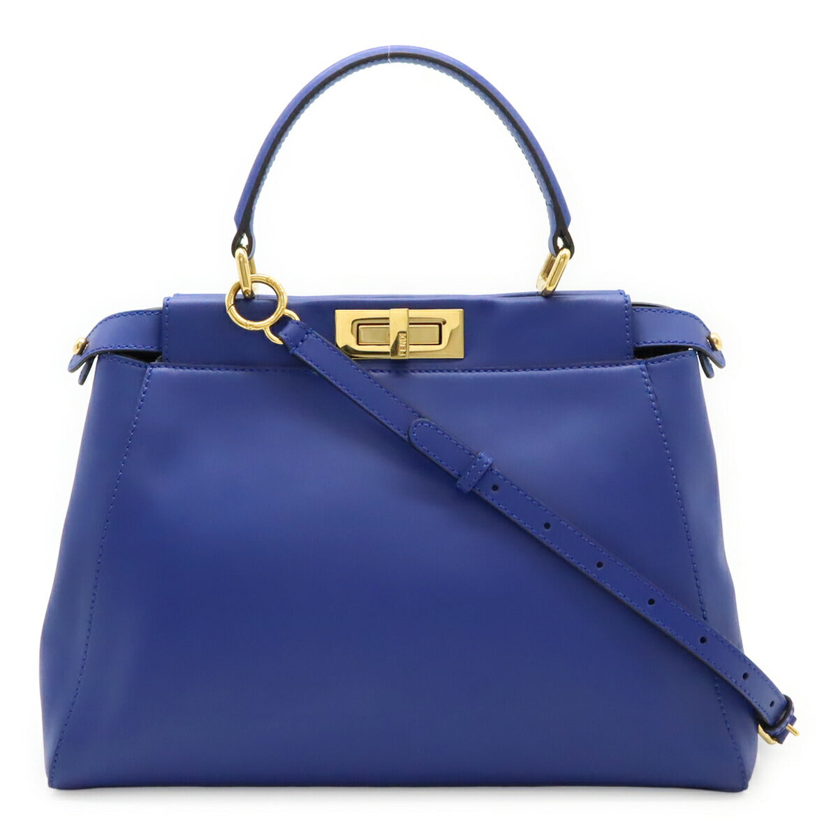 Fendi Peekaboo Leather Red Handbag Style 26