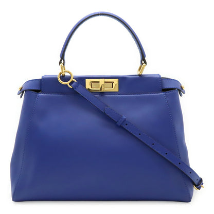 Fendi Peekaboo Leather Red Handbag Style 26