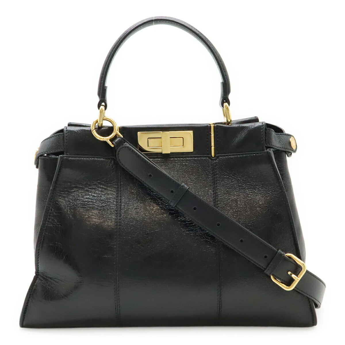 Fendi Peekaboo Leather 2Way Bag