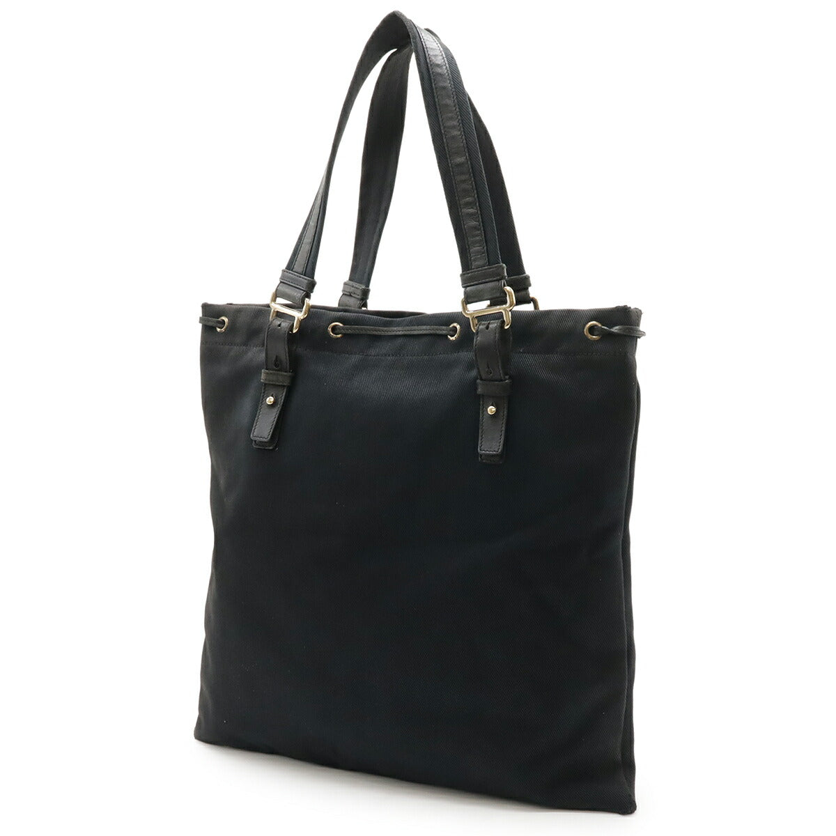 Yves Saint Laurent Kahala Rive Gauche Canvas Leather Tote Bag