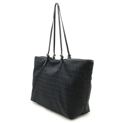 Fendi Zucchino Canvas Leather 2Way Bag
