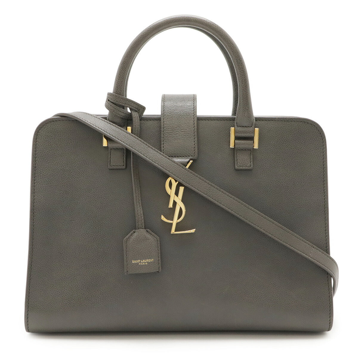 Saint Laurent Paris Small Cabas Leather 2Way Bag