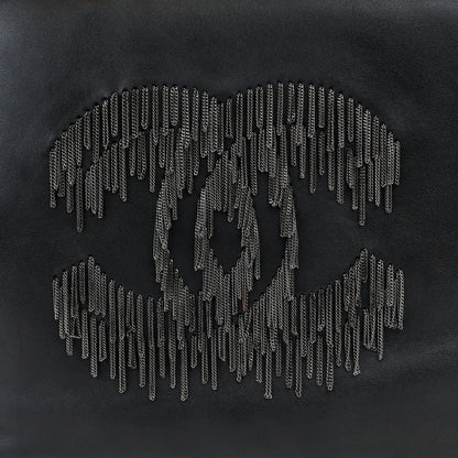 Chanel Black Lambskin Grand Cabernet Tote with Dripping Chains