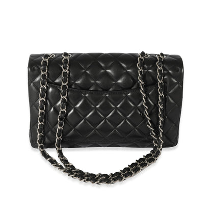 Chanel Black Lambskin Jumbo Single Flap Bag