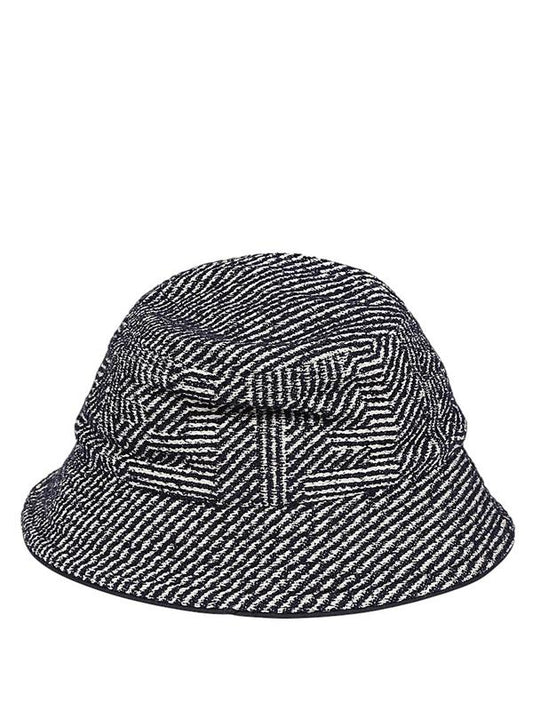 Fendi Navy/White Woven Bucket Hat
