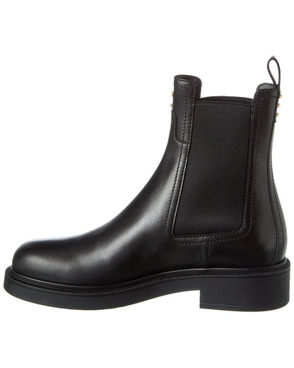 Fendi Filo Leather Biker Boot