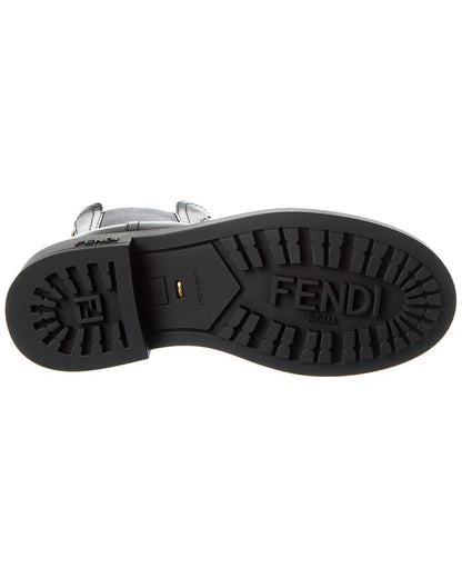 Fendi Filo Leather Biker Boot
