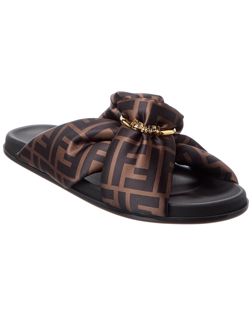 Fendi Feel Ff Satin Sandal