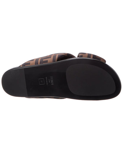 Fendi Feel Ff Satin Sandal