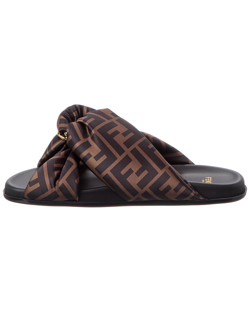 Fendi Feel Ff Satin Sandal