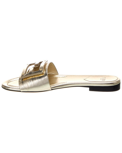 Fendi Baguette Leather Sandal