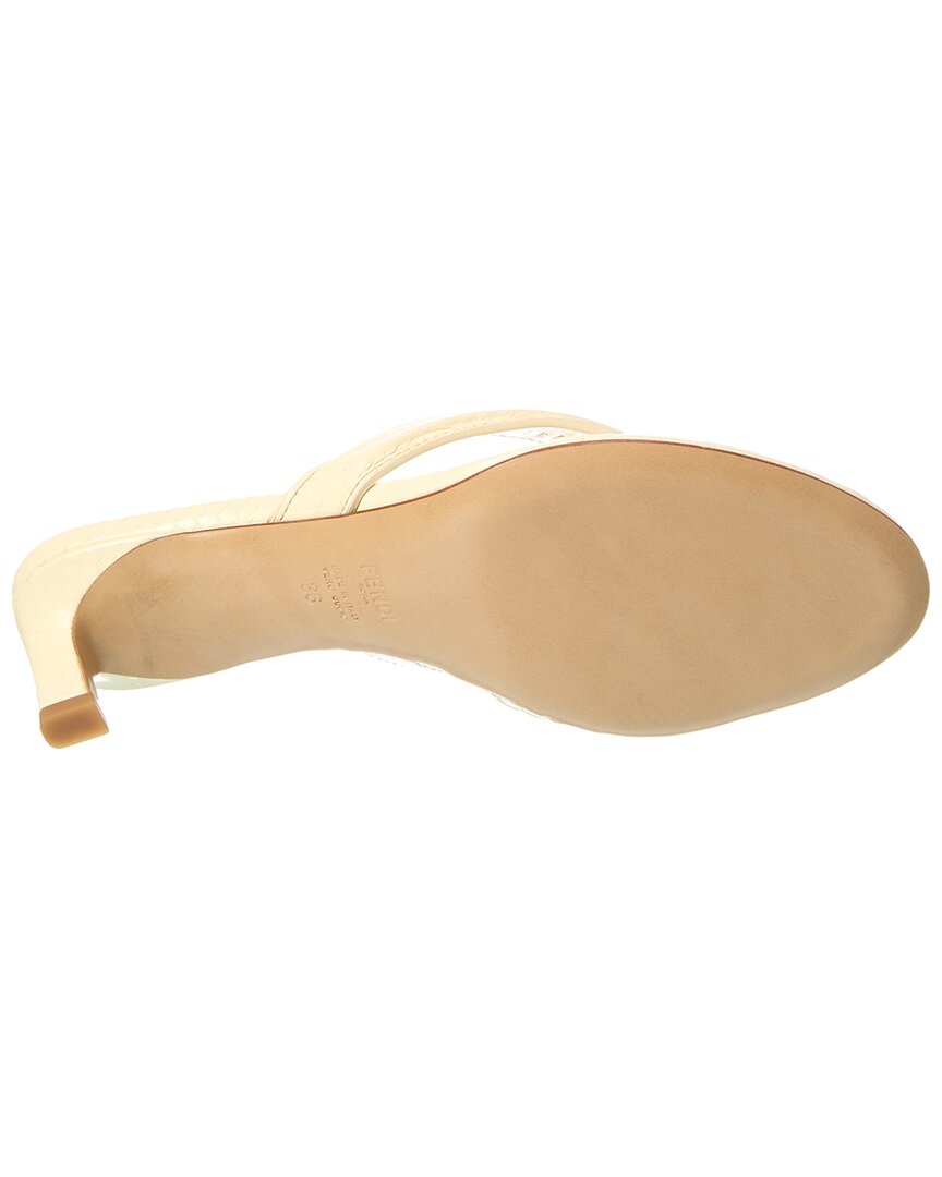 Fendi Fling Snakeskin Sandal