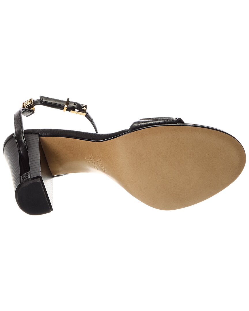 Fendi Delfina Leather Sandal