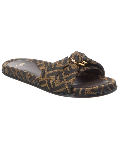 Fendi Feel Ff Jacquard Sandal