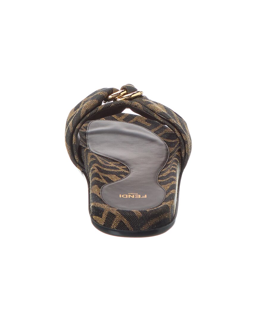 Fendi Feel Ff Jacquard Sandal